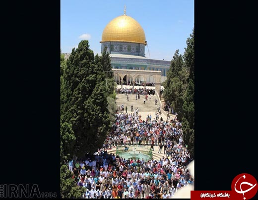 عکس/ نماز جمعه در مسجد الاقصی &lrm;