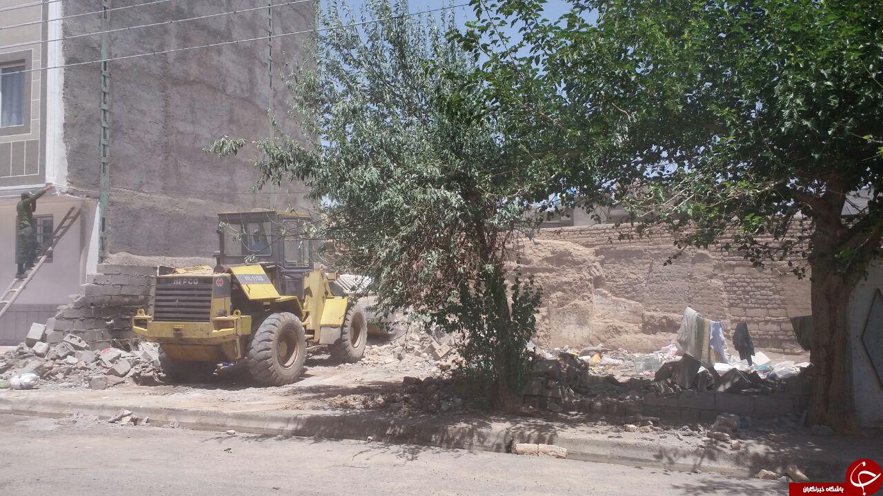 پاکسازی وتخریب پاتوق معتادان پر خطر در تربت جام + تصویر