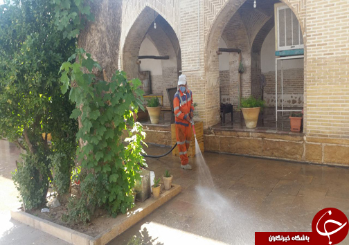 تنظیف مساجد در ماه مبارک رمضان + تصاویر