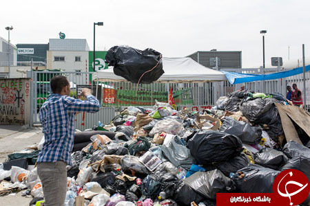 ادامه اعتصاب کارگران در فرانسه و انباشت زباله&zwnj; در خیابان&zwnj;ها+ تصاویر