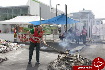 ادامه اعتصاب کارگران در فرانسه و انباشت زباله&zwnj; در خیابان&zwnj;ها+ تصاویر