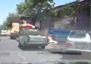 سدمعبر میوه&zwnj;فروشان در خیابان احسان + فیلم
