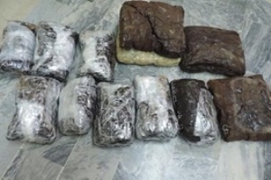 كشف 500 گرم ترياك در شكم جوان الیگودرزی