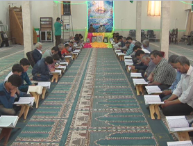 محفل انس با قرآن در شهر خشکرود زرندیه