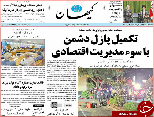 صفحه نخست روزنامه استان گلستان دوشنبه 24خرداد ماه