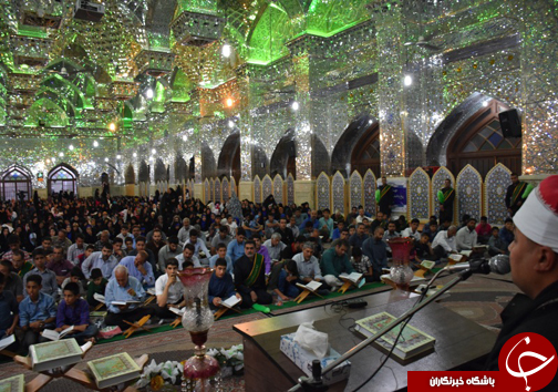 محفل انس با قرآن در حرم مطهر سید علاالدین حسین(ع) + تصاویر