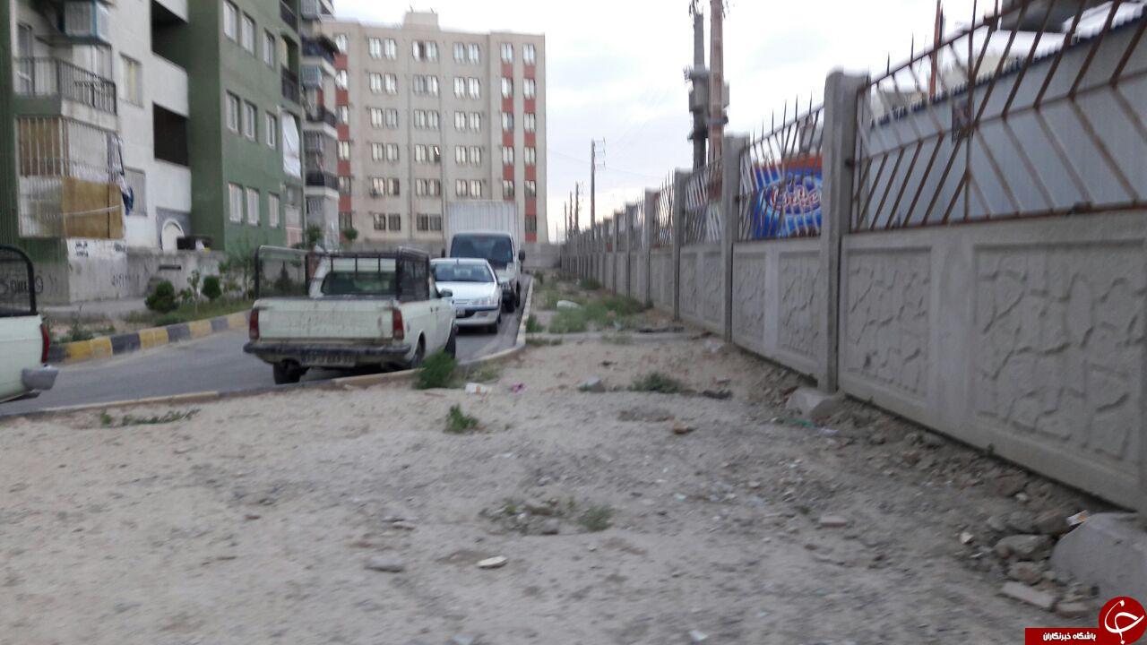 تصاویری از ورودی نامناسب مسکن مهر شهرک واوان