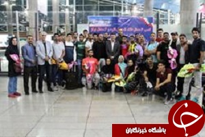 تیم دو و میدانی منتخب اعزامی به ترکیه، وارد تهران شد