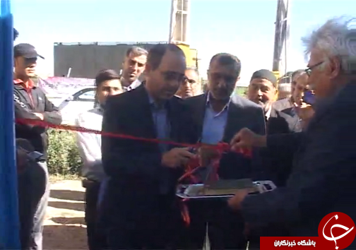افتتاح یک طرح کشاورزی درتاکستان + عکس