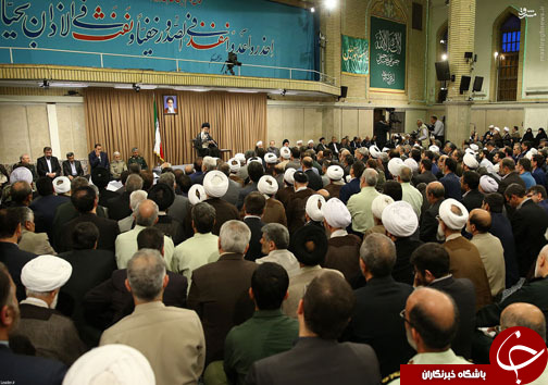 عکس/ خانم بازیگر در دیدار امروز رهبری
