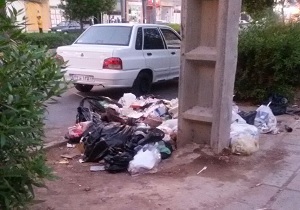 خیابان بوستان میزبان همیشگی زباله‌ها! + فیلم