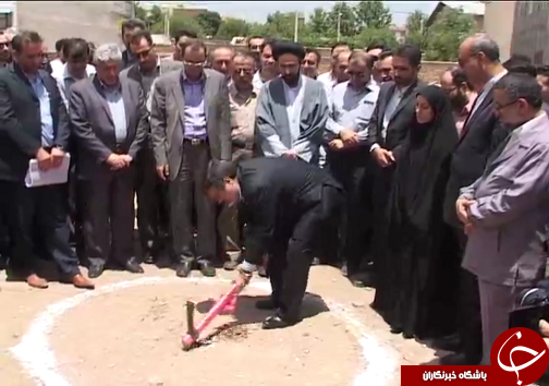 کلنگ زنی بخش الحاقی بیمارستان شهید رجایی قزوین