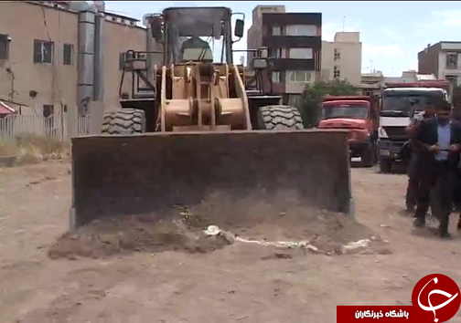 کلنگ زنی بخش الحاقی بیمارستان شهید رجایی قزوین