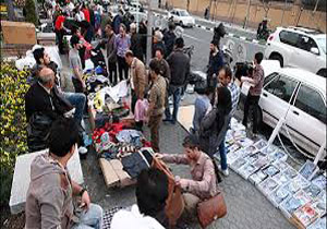 برخورد با دست فروشان در محدوده امام زاده هاشم