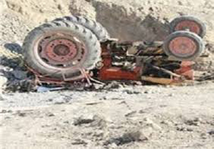 مرگ یک جوان بر اثر واژگونی تراکتور در رودان