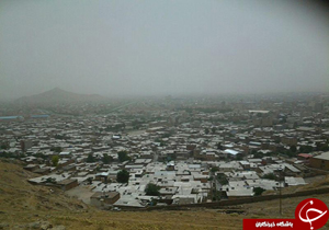 شهروندخبرنگار: آسمان خاکستری خرم آباد + تصاویر