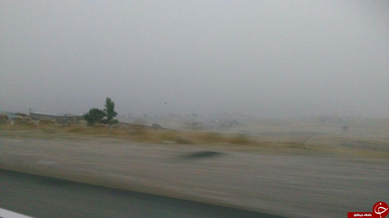 شدت آلودگی هوا در کرمانشاه + تصاویر