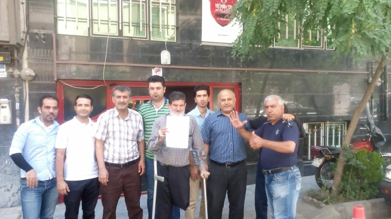 تشکر هواداران پرسپولیس از طاهری