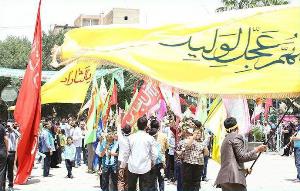 برگزاری کاروان شادی به مناسبت نیمه شعبان در یزد