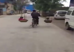 ابتکاری جالب برای حمل کودکان خردسال + فیلم