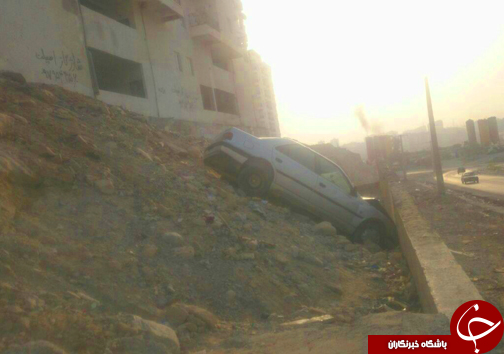 تکرار سقوط خودرو از بلندی در شهرک پیامبر اعظم (ص) بندرعباس