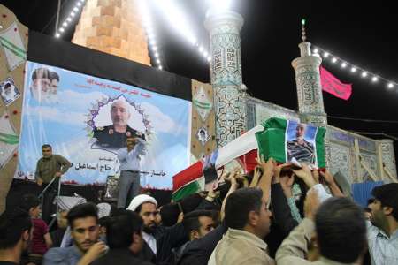 تشییع  پیکر جانباز شهید اسماعیل طرفی در شوش