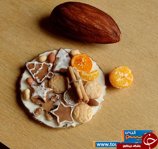 عکس/ خلق آثار مینیاتوری با غذا!