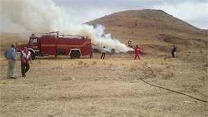 برگزاری مانور اطفا حریق مراتع در شاهین دژ