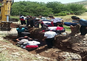 جان باختن دو کارگر در عملیات گود برداری