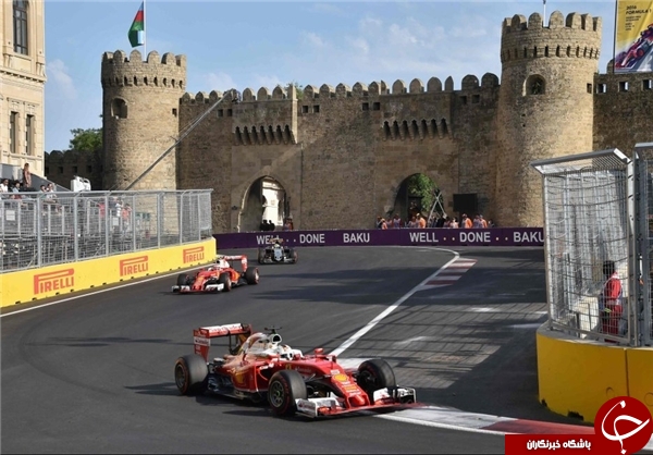 راننده آلمانی قهرمان رقابت&zwnj;های فرمول یک باکو شد+عکس