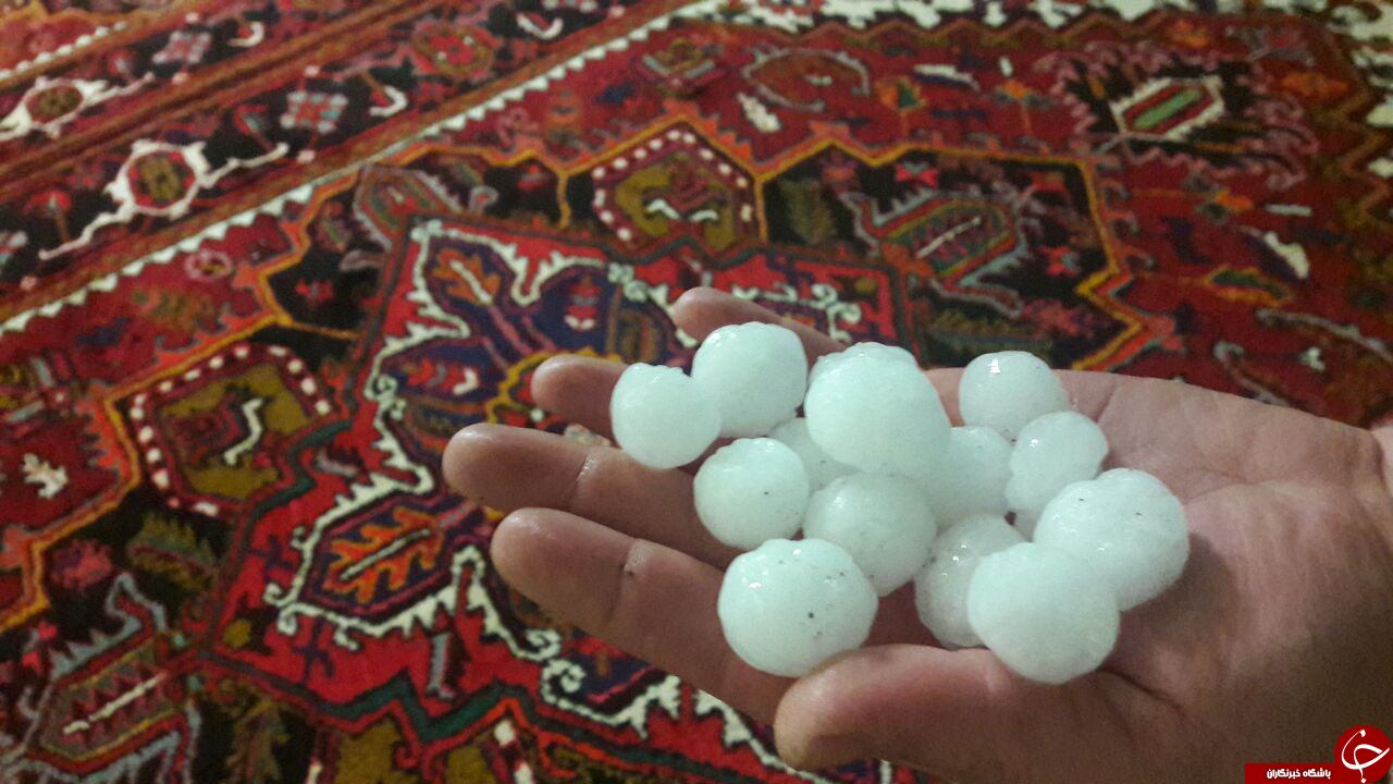 بارش شدید تگرگ در تبریز مردم را شگفت&zwnj;زده کرد +تصاویر