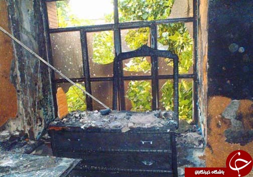 آتش جان مرد سالمند را گرفت + تصاویر