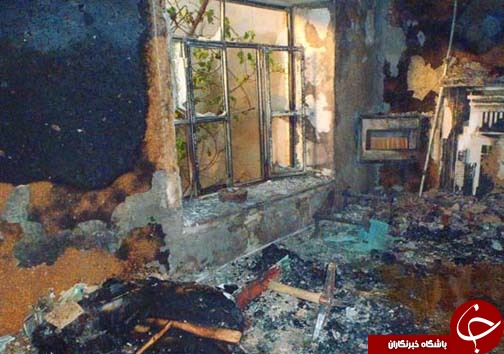 آتش جان مرد سالمند را گرفت + تصاویر