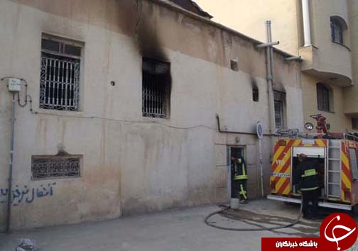 آتش جان مرد سالمند را گرفت + تصاویر