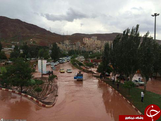 تصاویر کاربران؛ باران و تگرگ در تبریز