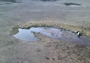 خیابان دارآباد غرق در آب فاضلاب! + فیلم
