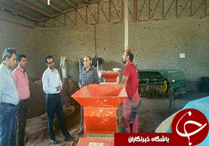 بازديد بخشدار الموت غربی از سیستم مکانیزه کشت برنج