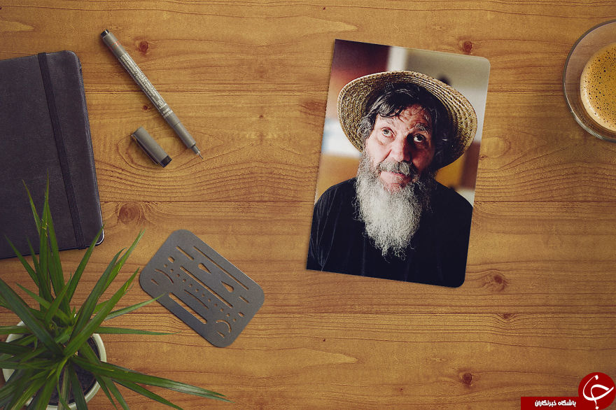 پرتره ای که با میخ سه بُعدی شد+تصاویر