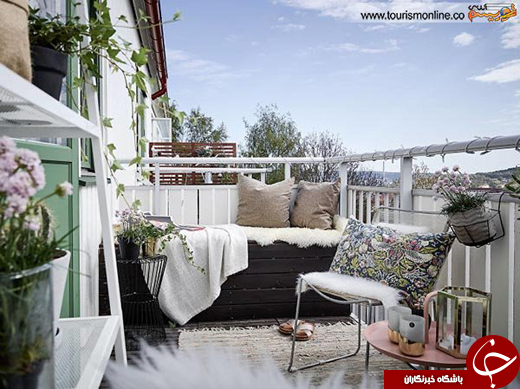 عکس/ دکوراسیون ساده اما جذاب/بالکن خانه تان را زیبا کنید