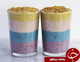 رنگین کمان هایی که در لیوان جای می گیرند+تصاویر