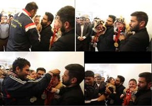 اهدای مدال قهرمانان او اسپرت کار اردبیلی به خانواده شهید مدافع حرم