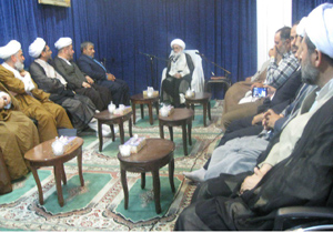 دیدار اعضای ستاد کنگره ملی امام زاده  هلال بن علی (ع) با حضرت آیت الله نوری همدانی
