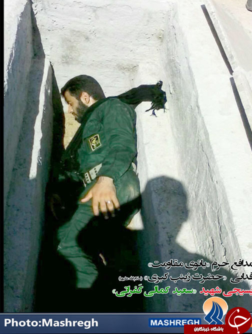 عکس/ شهید&laquo;خان طومان&raquo; در قبرِ &laquo;شهید گمنام&raquo;