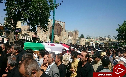 تشییع پیکر همسر شهید سرلشکر بابایی