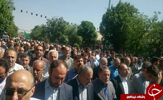 تشییع پیکر همسر شهید سرلشکر بابایی