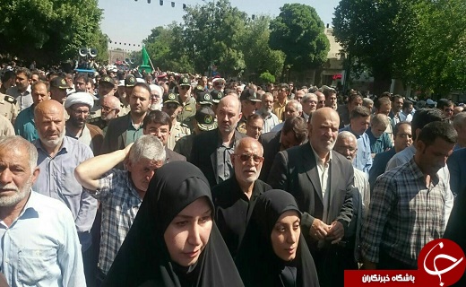 تشییع پیکر همسر شهید سرلشکر بابایی