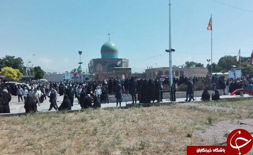 تشییع پیکر همسر شهید سرلشکر بابایی هم اکنون در قزوین+ تصاویر