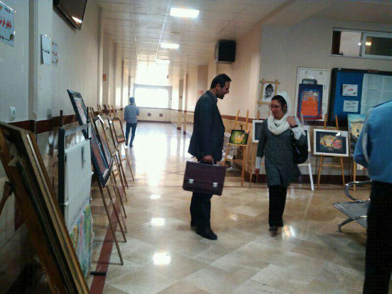 نمایشگاه هنری هنرمندان افغانستان در دانشگاه بینالود + تصاویر