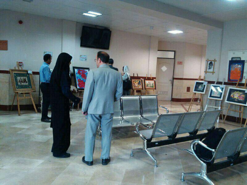 نمایشگاه هنری هنرمندان افغانستان در دانشگاه بینالود + تصاویر