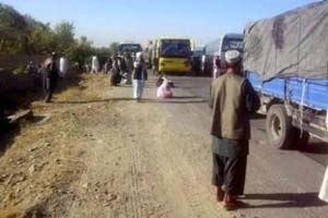 شاهراه قندهار  ارزگان پس از پاکسازی طالبان دوباره به روی ترافیک باز می شود